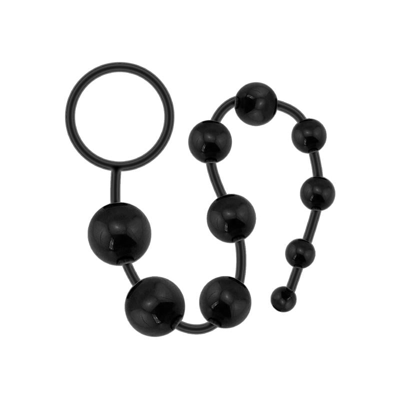 LATETOBED - G.FLEX BENDABLE THAI ANAL BEADS BLACK