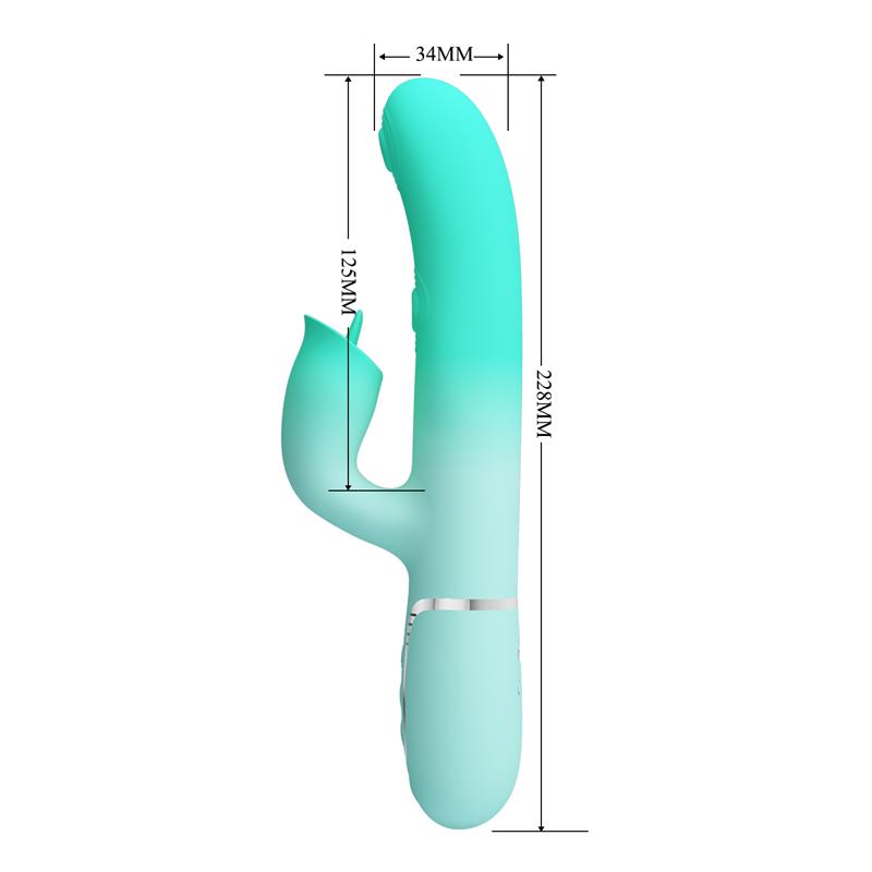 PRETTYLOVE - GIGI RABBIT VIBRATOR THUMPING AND LICKING