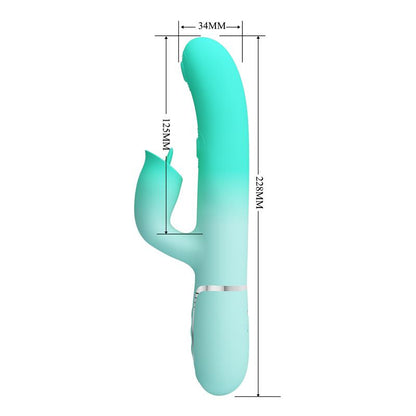 PRETTYLOVE - GIGI RABBIT VIBRATOR THUMPING AND LICKING