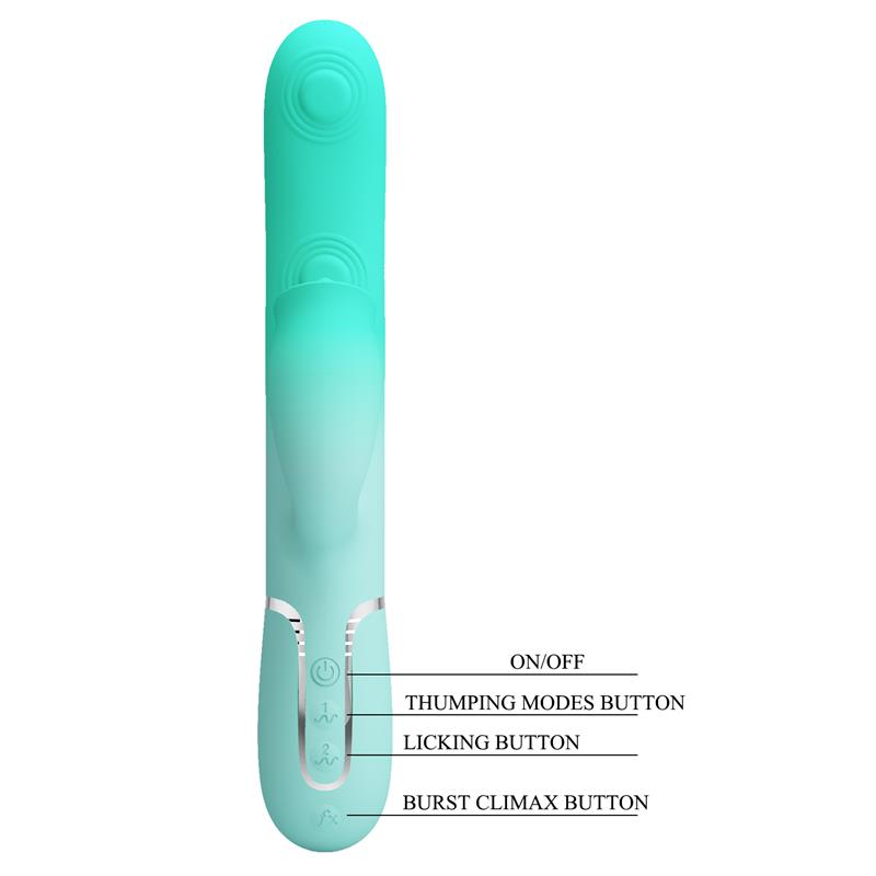 PRETTYLOVE - GIGI RABBIT VIBRATOR THUMPING AND LICKING