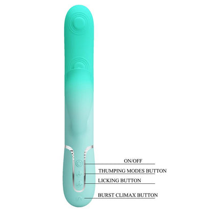PRETTYLOVE - GIGI RABBIT VIBRATOR THUMPING AND LICKING