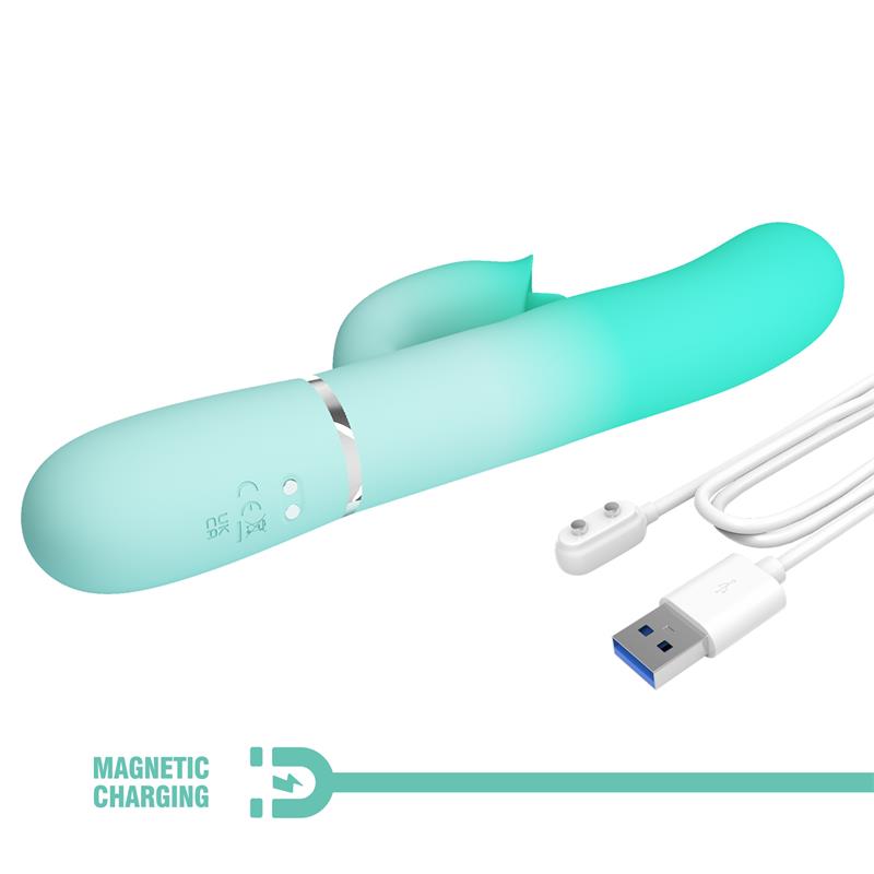 PRETTYLOVE - GIGI RABBIT VIBRATOR THUMPING AND LICKING