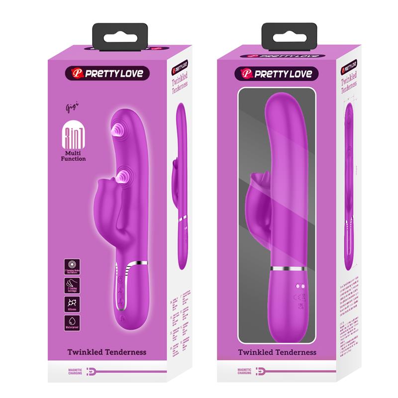 PRETTYLOVE - GIGI VIBRATOR LICKING AND THUMPING FUCHSIA