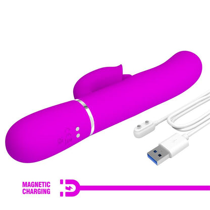 PRETTYLOVE - GIGI VIBRATOR LICKING AND THUMPING FUCHSIA