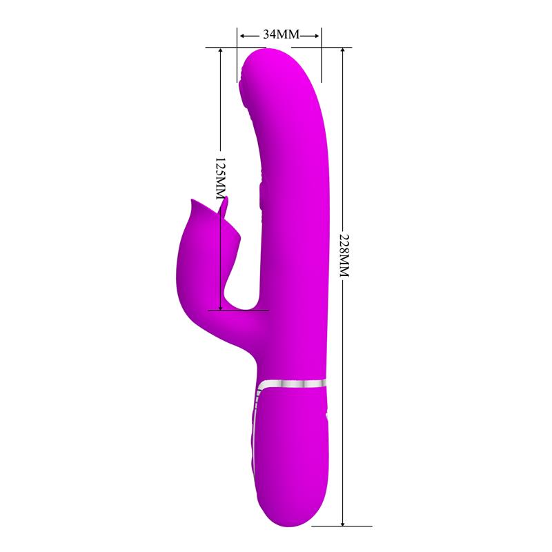 PRETTYLOVE - GIGI VIBRATOR LICKING AND THUMPING FUCHSIA