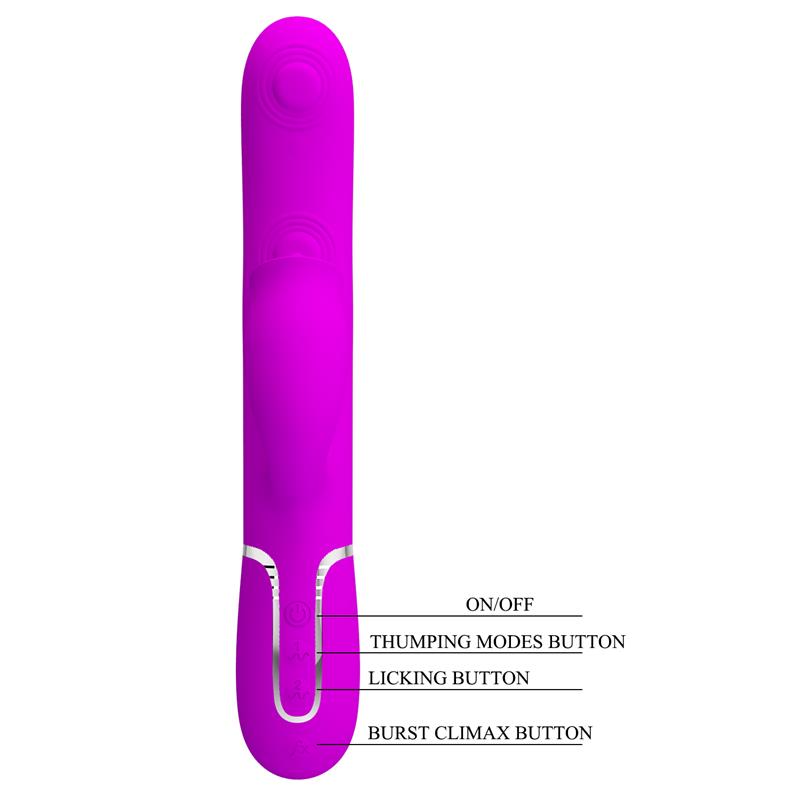 PRETTYLOVE - GIGI VIBRATOR LICKING AND THUMPING FUCHSIA