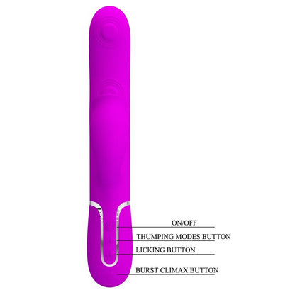 PRETTYLOVE - GIGI VIBRATOR LICKING AND THUMPING FUCHSIA