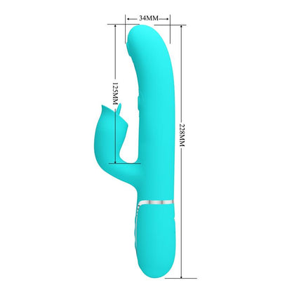 PRETTYLOVE - GIGI VIBRATOR LICKING AND THUMPING TURQUOISE