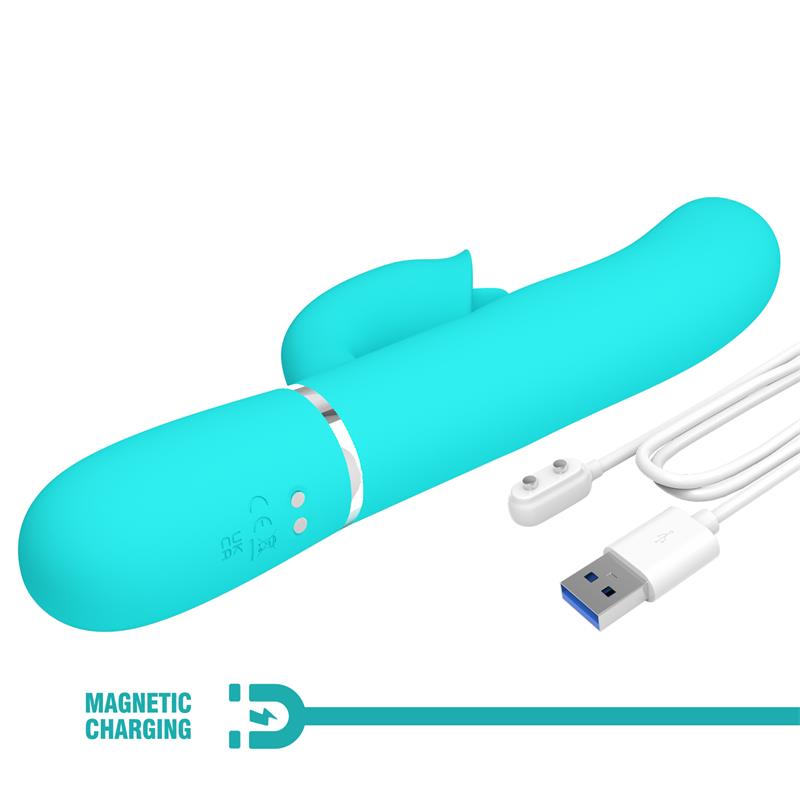 PRETTYLOVE - GIGI VIBRATOR LICKING AND THUMPING TURQUOISE