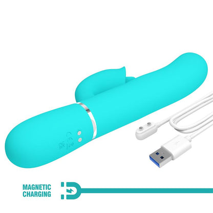 PRETTYLOVE - GIGI VIBRATOR LICKING AND THUMPING TURQUOISE