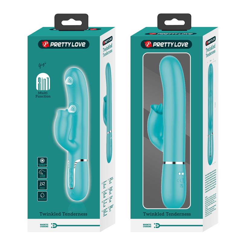 PRETTYLOVE - GIGI VIBRATOR LICKING AND THUMPING TURQUOISE