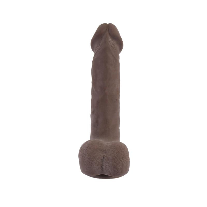 CHISA - GLAM GLADIATOR DUAL-DENSITY DILDO BROWN 21.5CM