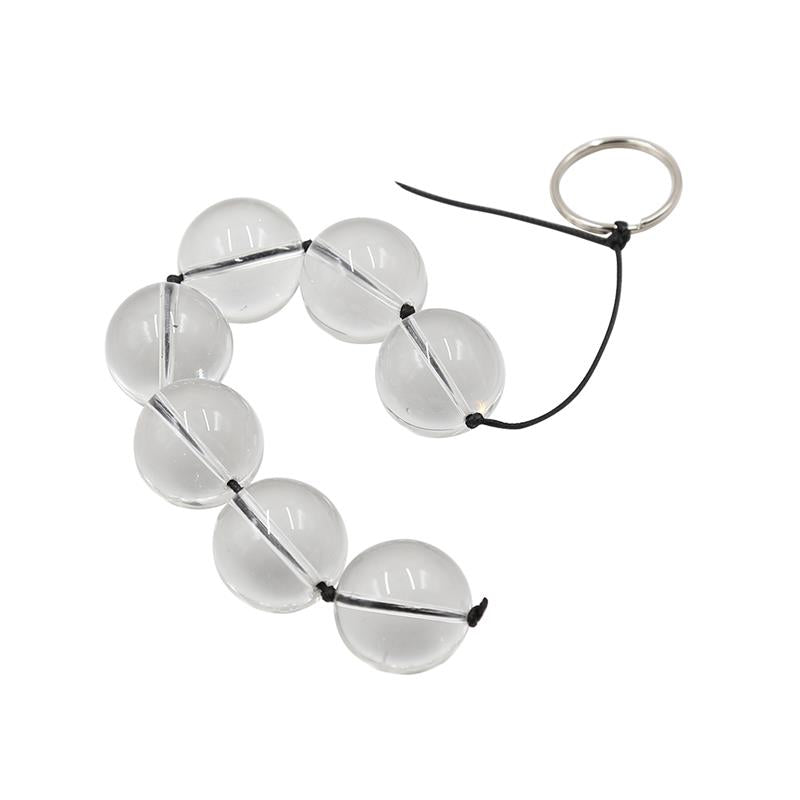 LATETOBED BDSM LINE - GLASS ANAL BEADS 4 SIZES