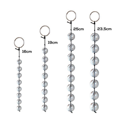 LATETOBED BDSM LINE - GLASS ANAL BEADS 4 SIZES