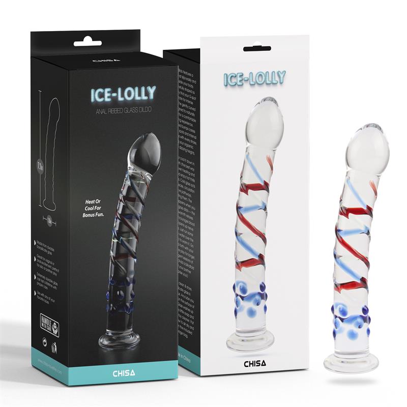 CHISA - GLASS ANAL DILDO ICE-LOLY 7.1