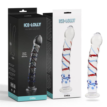 CHISA - GLASS ANAL DILDO ICE-LOLY 7.1