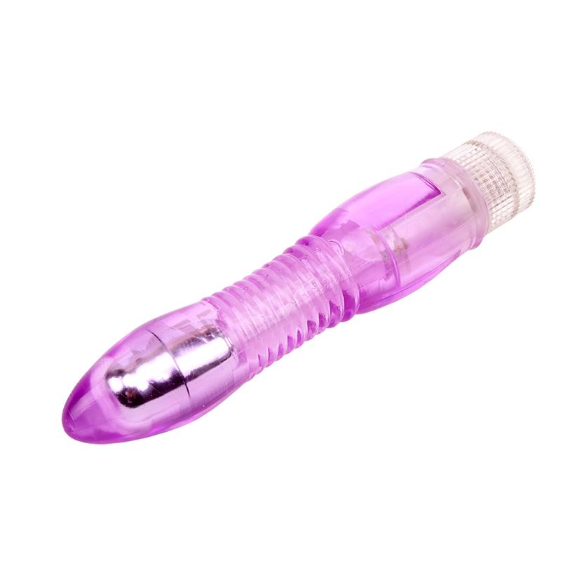 CHISA - VIBRADOR DE DOBLE SONDA GLITTERS MORADO