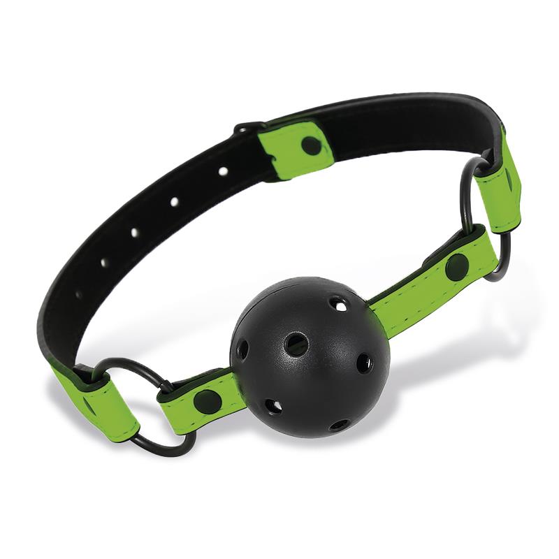 INTOYOU SHINING LINE - GLOW IN THE DARK BREATHABLE BALL GAG