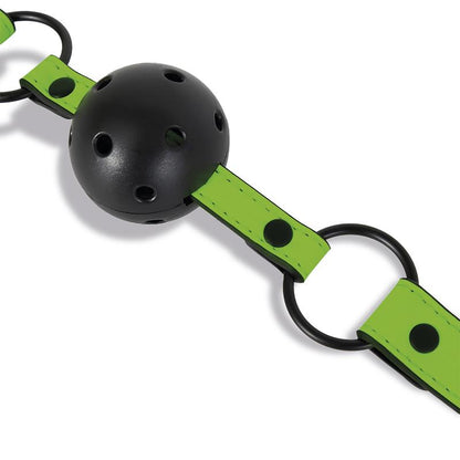 INTOYOU SHINING LINE - GLOW IN THE DARK BREATHABLE BALL GAG