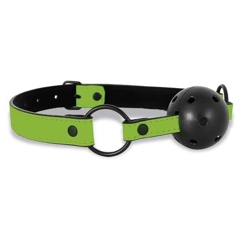 INTOYOU SHINING LINE - GLOW IN THE DARK BREATHABLE BALL GAG