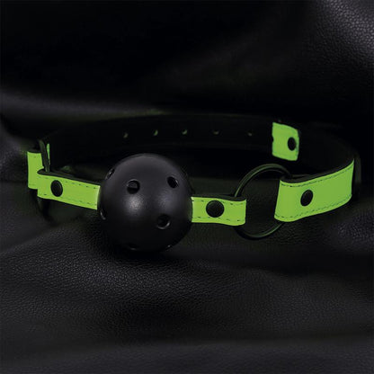 INTOYOU SHINING LINE - GLOW IN THE DARK BREATHABLE BALL GAG