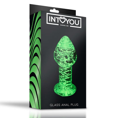 INTOYOU SHINING LINE - GLOW IN THE DARK GLASS BUTT PLUG