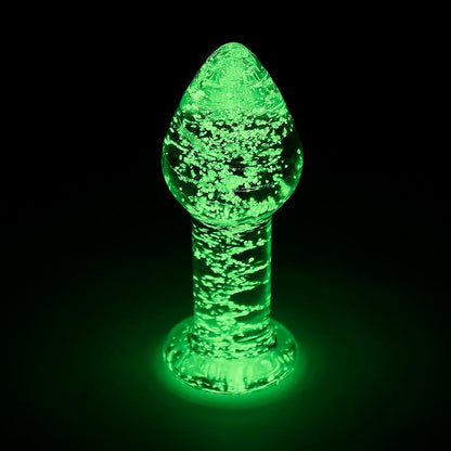 INTOYOU SHINING LINE - GLOW IN THE DARK GLASS BUTT PLUG