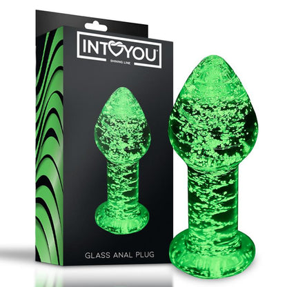 INTOYOU SHINING LINE - GLOW IN THE DARK GLASS BUTT PLUG