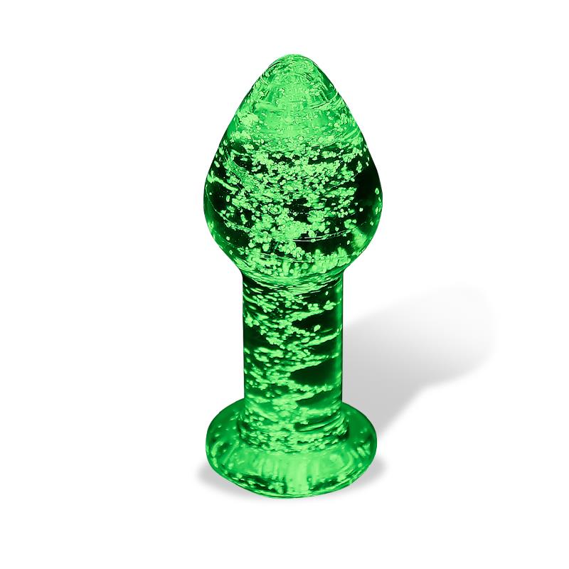 INTOYOU SHINING LINE - GLOW IN THE DARK GLASS BUTT PLUG