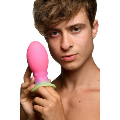 CREATURE COCKS - GLOW-IN-THE-DARK SILICONE XENO EGG LARGE 5.25