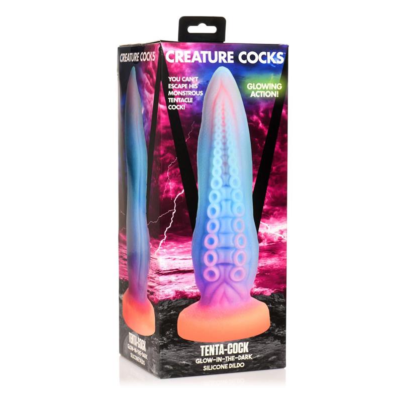 CREATURE COCKS - GLOW-IN-THE-DARK TENTACLE DILDO