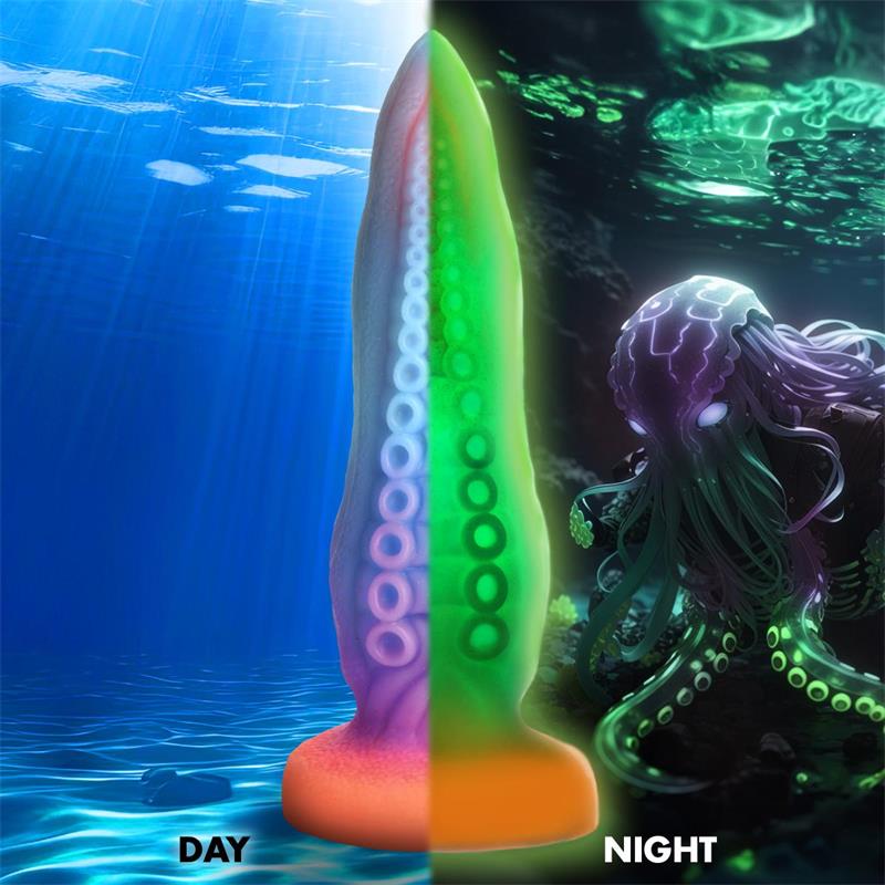 CREATURE COCKS - GLOW-IN-THE-DARK TENTACLE DILDO