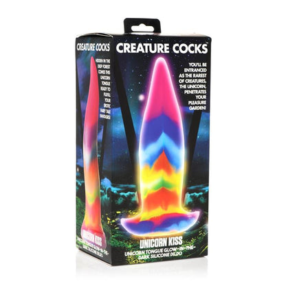 CREATURE COCKS - GLOW-IN-THE-DARK UNICORN TONGUE DILDO 8.4