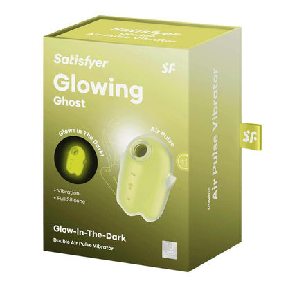 SATISFYER - GLOWING GHOST CLITORIS SUCKER GLOWS IN THE DARK YELLOW