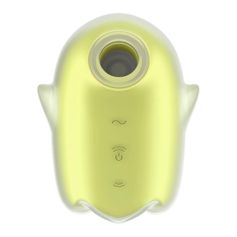 SATISFYER - GLOWING GHOST CLITORIS SUCKER GLOWS IN THE DARK YELLOW