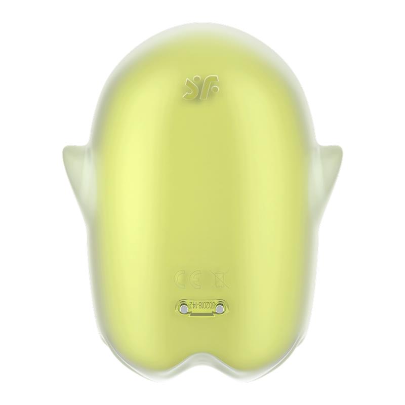 SATISFYER - GLOWING GHOST CLITORIS SUCKER GLOWS IN THE DARK YELLOW