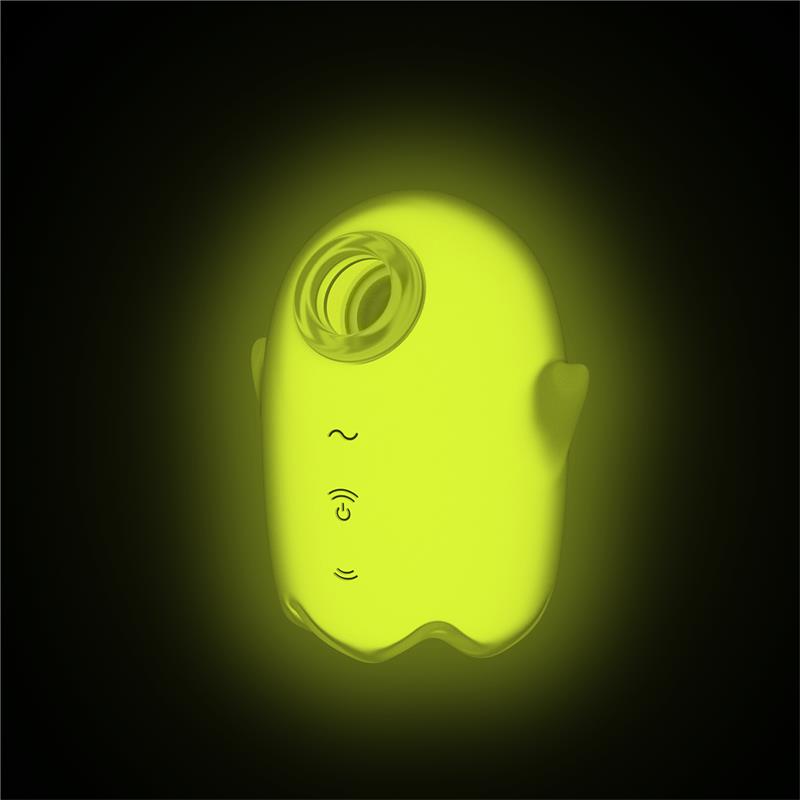 SATISFYER - GLOWING GHOST CLITORIS SUCKER GLOWS IN THE DARK YELLOW