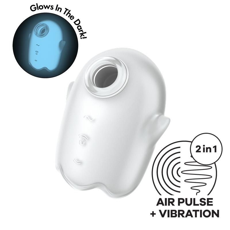 SATISFYER - GLOWING GHOST CLITORIS SUCKER GLOWS IN THE DARK