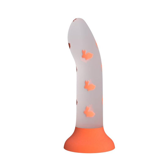 PRETTY LOVE - MAGICAL NIGHTFALL DILDO WITHOUT VIBRATION LUMINOUS ORANGE