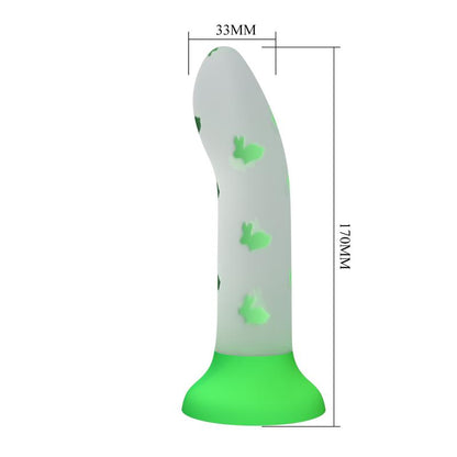 PRETTYLOVE - GLOWS IN THE DARK DILDO ROMANTIC RENDEZVOUS