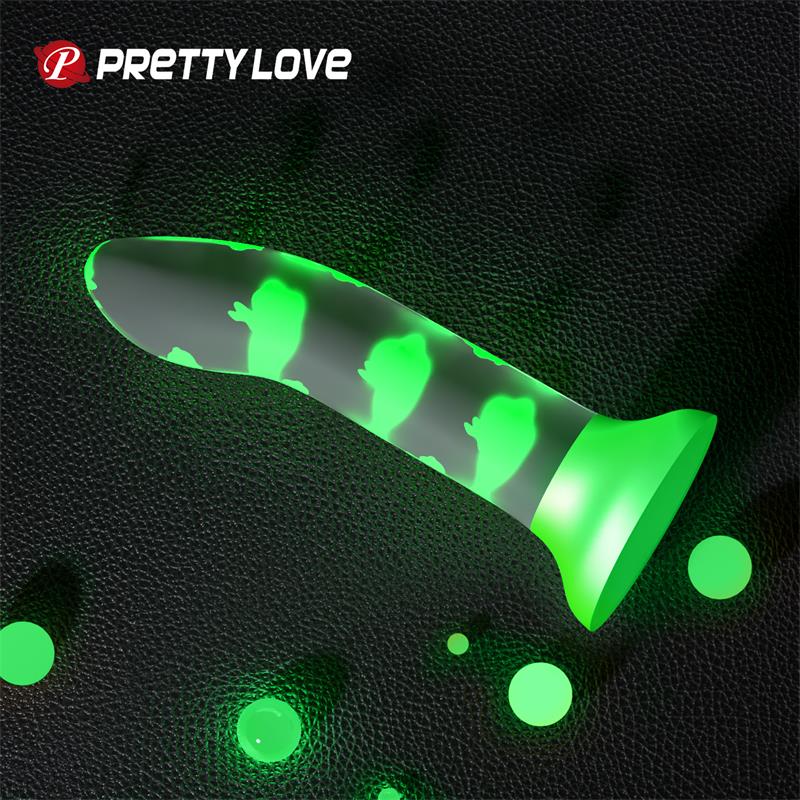PRETTYLOVE - GLOWS IN THE DARK DILDO ROMANTIC RENDEZVOUS