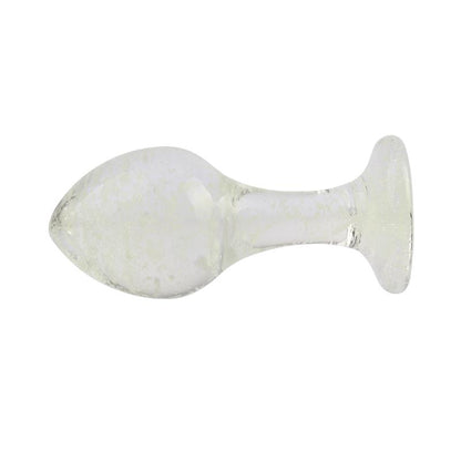 CHISA - GLOWS KINKY GLASS BUTT PLUG GLOWS IN THE DARK 3.8