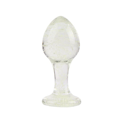 CHISA - GLOWS KINKY GLASS BUTT PLUG GLOWS IN THE DARK 3.8