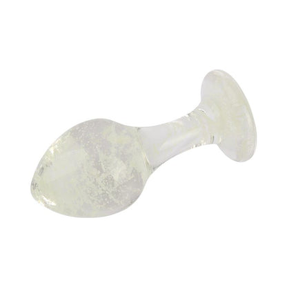 CHISA - GLOWS KINKY GLASS BUTT PLUG GLOWS IN THE DARK 3.8