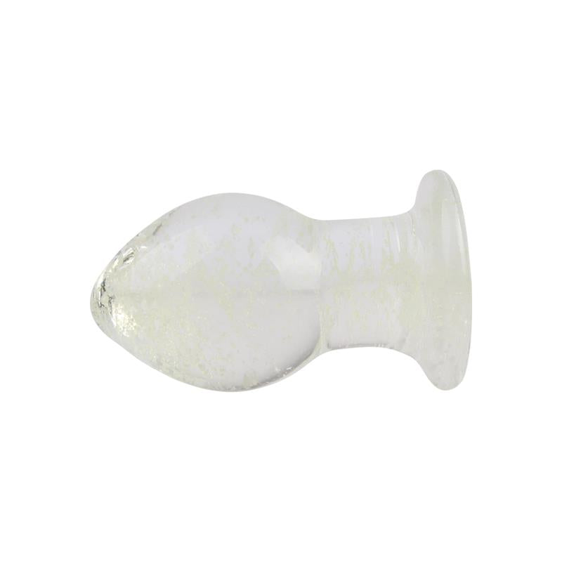 CHISA - GLOWS KINKY GLASS PLUG GLOWS IN THE DARK 2.5