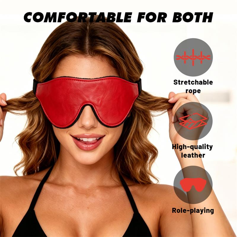 CHISA - GO BLACK BLINDFOLD SCARLET RED