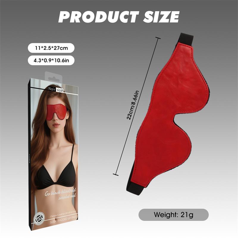 CHISA - GO BLACK BLINDFOLD SCARLET RED