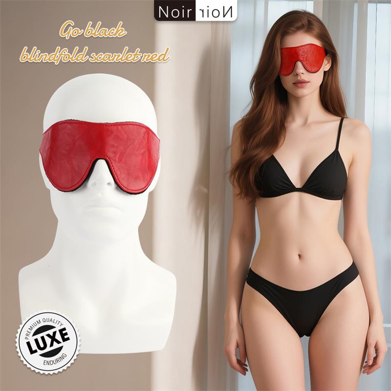 CHISA - GO BLACK BLINDFOLD SCARLET RED