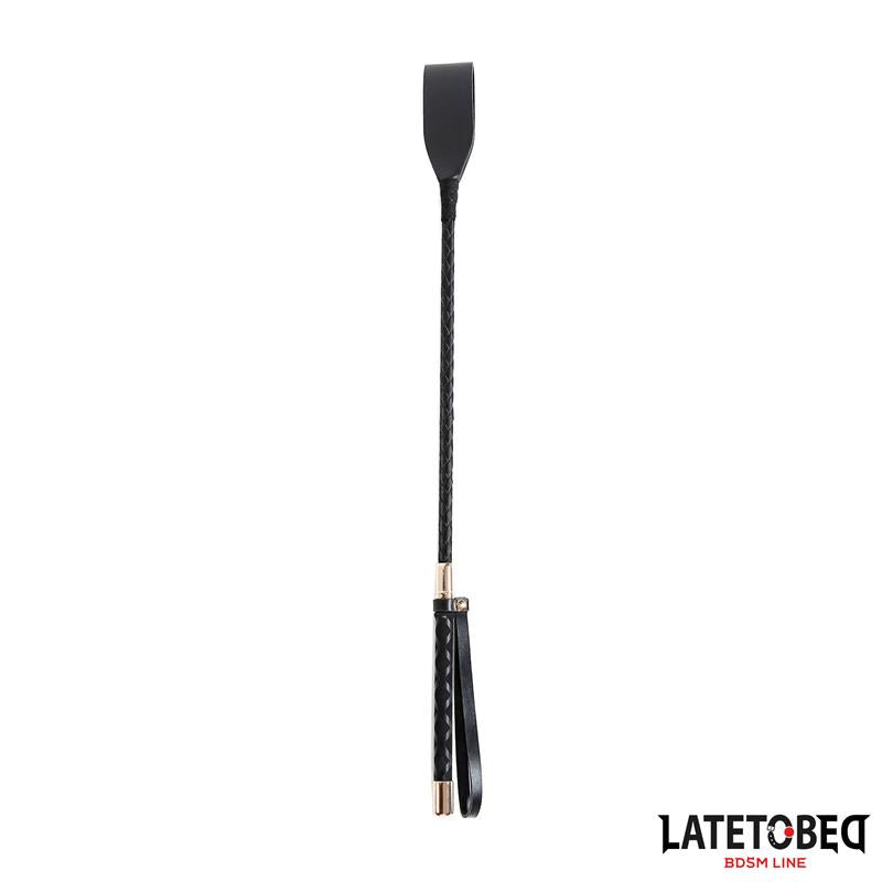 LATETOBED BDSM LINE - GOLD METAL CROP 45 CM