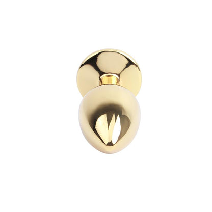 CHISA - GOLDEN BUTT PLUG WITH BLUE JEWEL